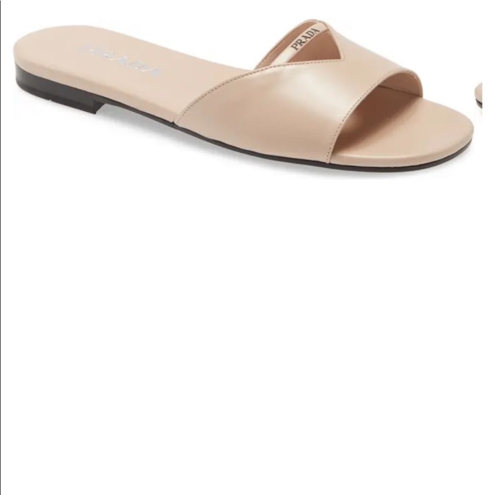 Prada Logo Strap Sandal